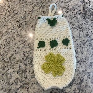 Handmade St.Patrick Grocery Bag Holder/ storage